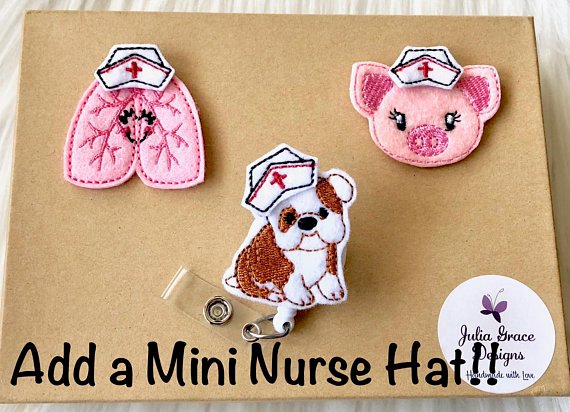 Cute Pink Puppy Retractable Badge Reel - Nurse Badge Reel - RN Badge R –  Julia Grace Designs