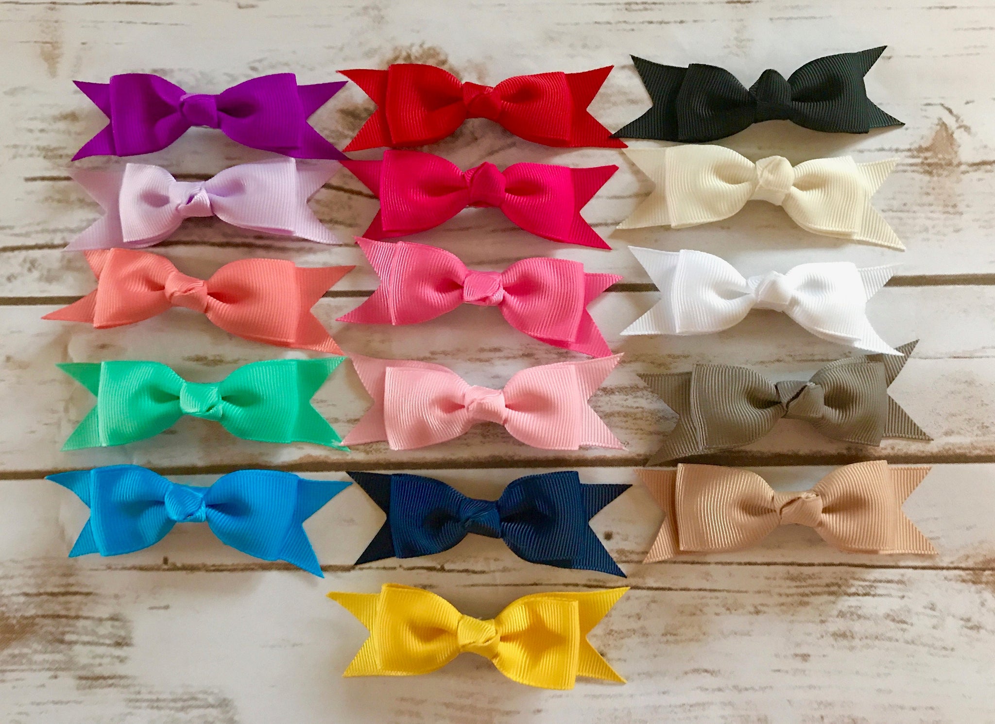 PICK 6 Hair Bow Clips/Baby Hair Clips/Girls Hair Clips/Choose Your Col –  Julia Grace Designs