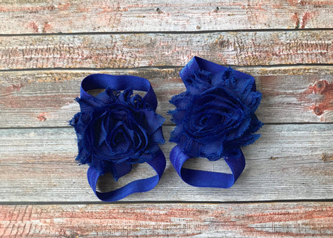 Blue Barefoot Sandals, Baby Barefoot Sandal, 4th of July, Fourth of July, Baby Shoe, Newborn Sandal, Baby Sandal, Baby Girl Shoe, Baby Shoes