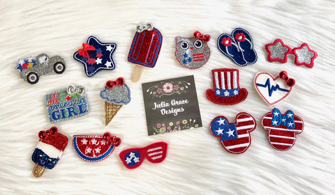 4th of July | HEADBAND or HAIR CLIP (You Choose!)